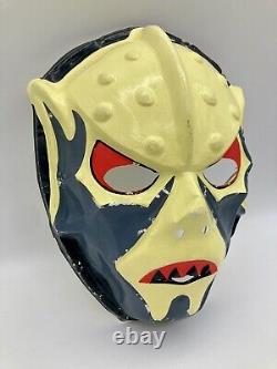 Masque en plastique Halloween Hordak MOTU vintage ultra rare Mattel daté de 1985