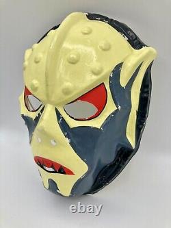 Masque en plastique Halloween Hordak MOTU vintage ultra rare Mattel daté de 1985