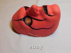 Masque en plastique rare de Sting du Wolfpack de la WCW pour Halloween de 1998 avec ficelle rouge pour la lutte.