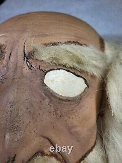 Masque vintage d'Halloween Rare de 1977 de Don Post Studios WIZARD à réparer