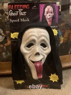 Masque vintage de Ghost Face saignant RARE film d'horreur