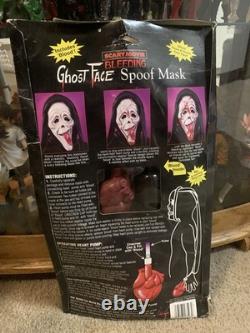 Masque vintage de Ghost Face saignant RARE film d'horreur