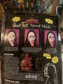 Masque vintage de Ghost Face saignant RARE film d'horreur