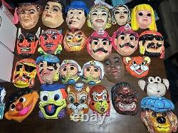 Masques d'Halloween vintage Ben Cooper rares des années 60 70 80 Lot énorme King Kong Disney