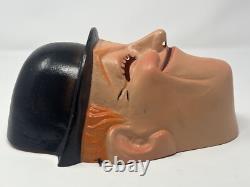 Masques en plastique vintage rares de Laurel et Hardy par Bayshore fabriqués en France Halloween