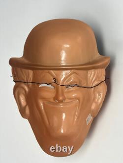 Masques en plastique vintage rares de Laurel et Hardy par Bayshore fabriqués en France Halloween