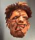 Massacre à La Tronçonneuse Du Texas De Vtg 1986 Cannon Media Masque De Leatherface Halloween Rare