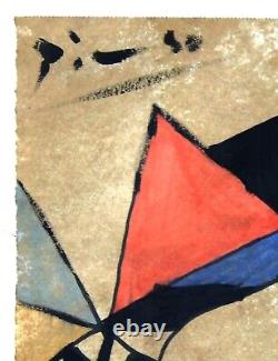 Matador et Taureau Picasso Pablo Impression d'art sur toile originale vintage rare avec COA
