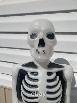 Moulage par soufflage d'Halloween Vintage Tombe Tombeau Squelette 27 Super Rare