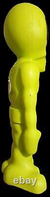 Moule soufflé vintage de 36 pouces de l'alien vert de l'espace avec pistolet à rayons, figurine lumineuse rare pour Halloween
