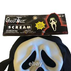 Nos Rare Vintage 1997 Scream Ghost Face Masque Fun World / Horreur Illimité De Pâques