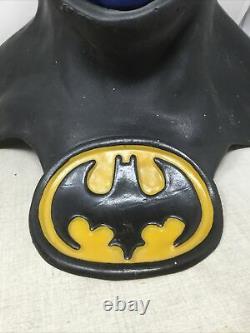 Officiel 1989 Heavy Duty Rubber Batman Halloween Mask Rare DC Comics Vintage