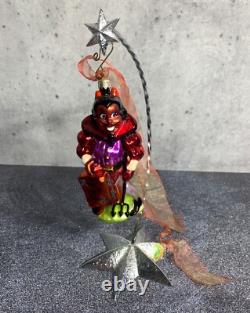 Ornement d'Halloween Vintage Christopher Radko Diable Rouge Trick or Treat RARE
