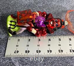 Ornement d'Halloween Vintage Christopher Radko Diable Rouge Trick or Treat RARE