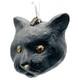 Ornement En Verre Halloween Visage De Chat Noir Eric Cortina Rétro Vintage SignÉ Rare