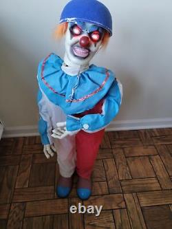 Pan Asiatique Halloween Animé Clown Effrayant Prop 35 Rare Vintage Lumière Jusqu'à Pelouse Déc