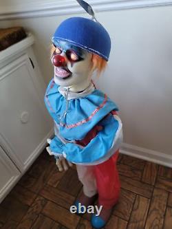 Pan Asiatique Halloween Animé Clown Effrayant Prop 35 Rare Vintage Lumière Jusqu'à Pelouse Déc