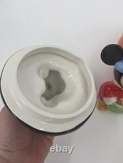 Parc Disney vintage - Grand potiron en céramique pour Halloween Jack-O-Lantern de 8x10 pouces, rare