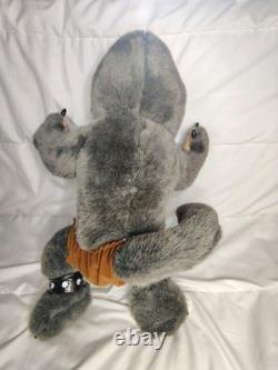 Peluche Loup-Garou Terrifiant, Décor Vintage d'Halloween, Rare, Avec Étiquettes