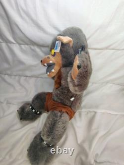 Peluche Loup-Garou Terrifiant, Décor Vintage d'Halloween, Rare, Avec Étiquettes