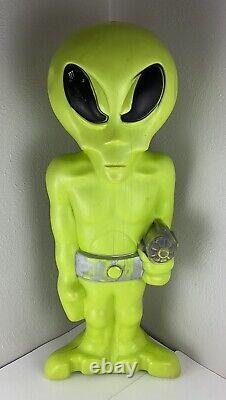 Pistolet à rayons de l'Empire extraterrestre apocalyptique vert vintage en moule soufflé 36 rare Halloween