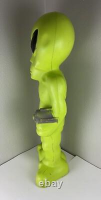 Pistolet à rayons de l'Empire extraterrestre apocalyptique vert vintage en moule soufflé 36 rare Halloween