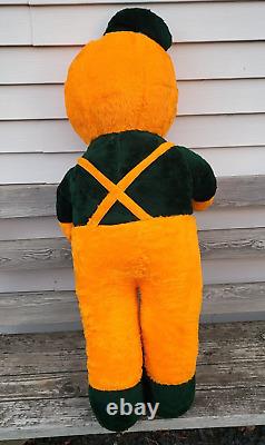 Poupée en peluche Halloween Citrouille HOMME VTG Taille Ex-Large Taille réelle 42 RARE OOAK