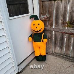 Poupée en peluche Halloween Citrouille HOMME VTG Taille Ex-Large Taille réelle 42 RARE OOAK