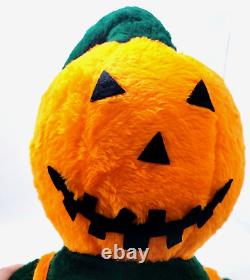 Poupée en peluche Halloween Citrouille HOMME VTG Taille Ex-Large Taille réelle 42 RARE OOAK