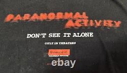 Promotion rare du film d'horreur Paranormal Activity de 2009 en taille XL - Fantôme vintage VTG