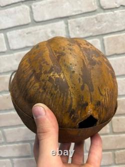 RARE Antique Vintage Halloween Parade Torch Lanterne en métal en tôle
