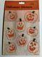 Rare Autocollants De Citrouille En Paillettes Opalescentes Gibson Greetings Halloween Vintage 1986