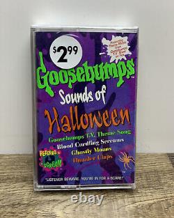 RARE ! Cassette audio vintage de Goosebumps de 1996 : Sons d'Halloween ! Nouveau vieux stock