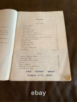 RARE Livre Halloween Frolics de 1927 par Gladys Lloyd Eldridge Entertainment(132ia)