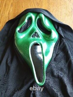 RARE! Masque de visage de fantôme vert Vintage Scream EASTER Unlimited Inc pour Halloween