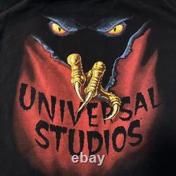 RARE T-shirt du personnel Halloween Horror Nights 1996 de Universal Studios Vintage des années 90 L
