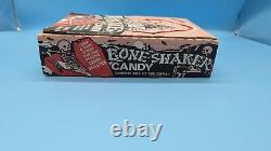 RARE VINTAGE BOÎTE D'AFFICHAGE DE BONBON SQUELETTE SWIZZELS BONE SHAKER DES ANNÉES 1980 HALLOWEEN