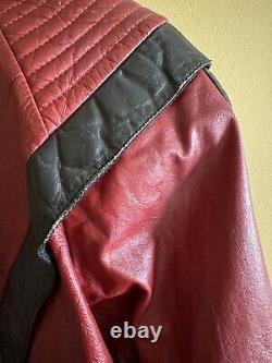 RARE ? Veste en cuir véritable Vintage Michael Jackson THRILLER Biker Taille 3/4