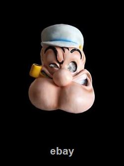 RARE Vintage 2001 Masque Popeye Le Marin en Latex pour Halloween