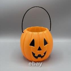 RARE Vintage LISA FRANK Halloween Seau Citrouille Jack-O-Lantern ORANGE