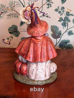 RARE Vintage Ragon House Bethany Lowe Sorcière d'Halloween avec Chat Noir