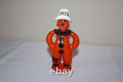 RARE Vintage Rosbro Halloween Pete le Clown en Plastique Dur des Années 1950