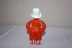 RARE Vintage Rosbro Halloween Pete le Clown en Plastique Dur des Années 1950