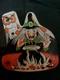Rare Vintage Sorcière Halloween Tin Noisemaker U. S. Metal Toy Mfg. Co