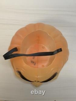 RARE Vtg années 1960 TOPSTONE Halloween GHOUL Jack-O-Lantern Moule à souffler JOL Seau à bonbons