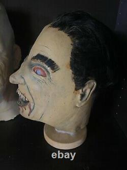Rare 1970s Vintage Don Post Studios Christopher Lee Masque Dracula