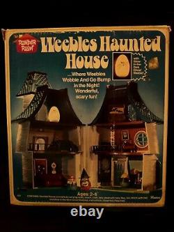 Rare 1976 Vintage Weebles Maison Hantée Fantôme Complet Sorcière Halloween Withbox Euc