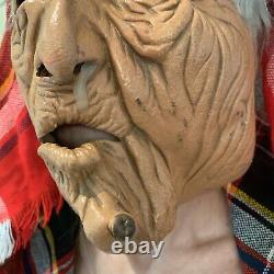 Rare 1982 Vintage Be Something Studios Masque Old Woman / Witch Halloween