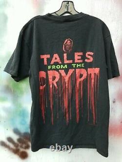 Rare 90s Contes De La Crypt Vintage T-shirt Malédiction De Crypt Keeper Halloween