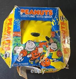 Rare COSTUME HALLOWEEN PEANUTS Woodstock COLLECTIBLE VINTAGE 1975 BOÎTE ORIGINALE